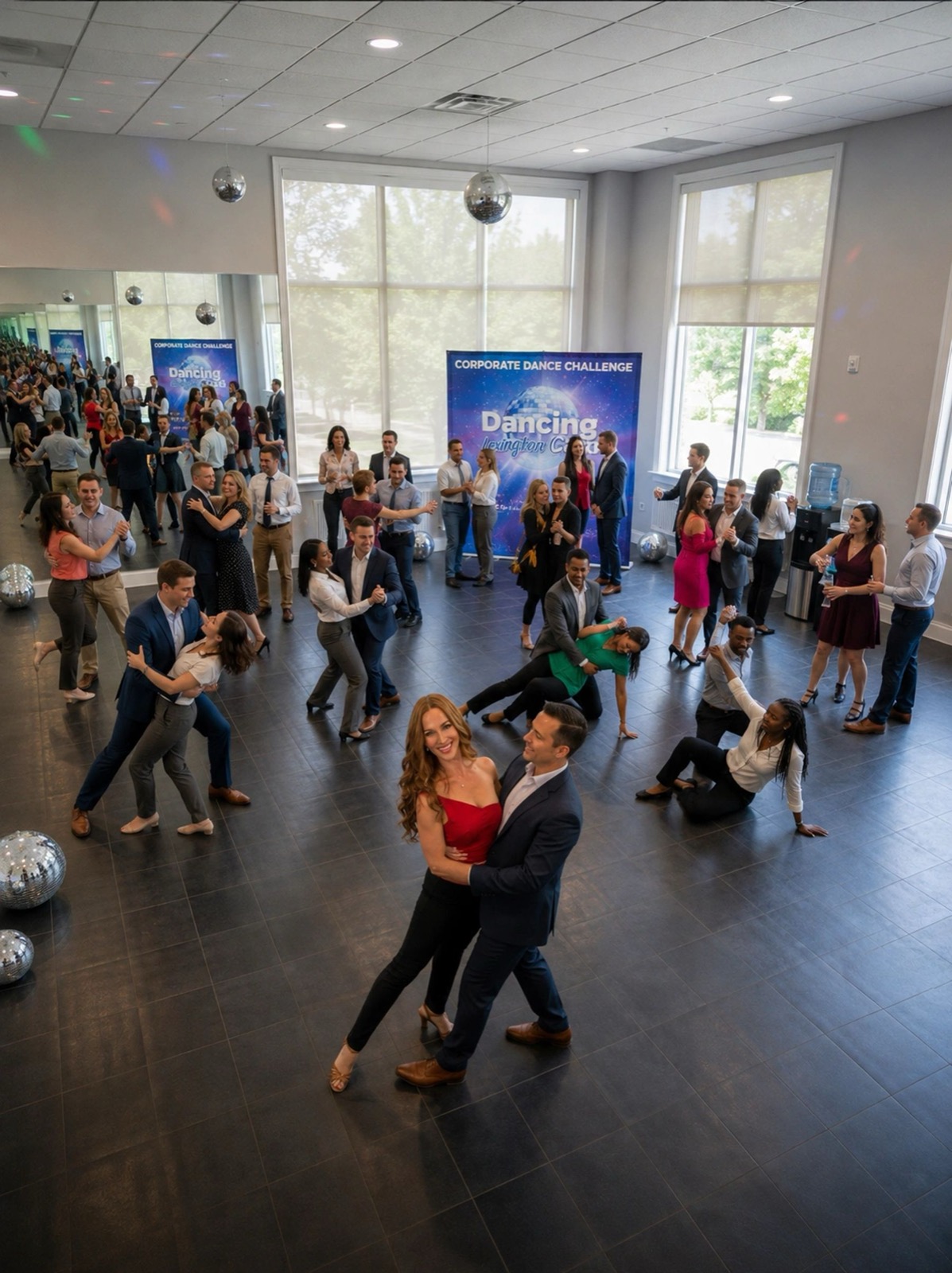 Corporate dance challenge with Edyta